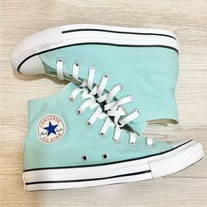 Converse All Star Mint Green High Top Chuck Taylors